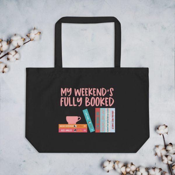 My Weekend's Fully Booked organic tote bag